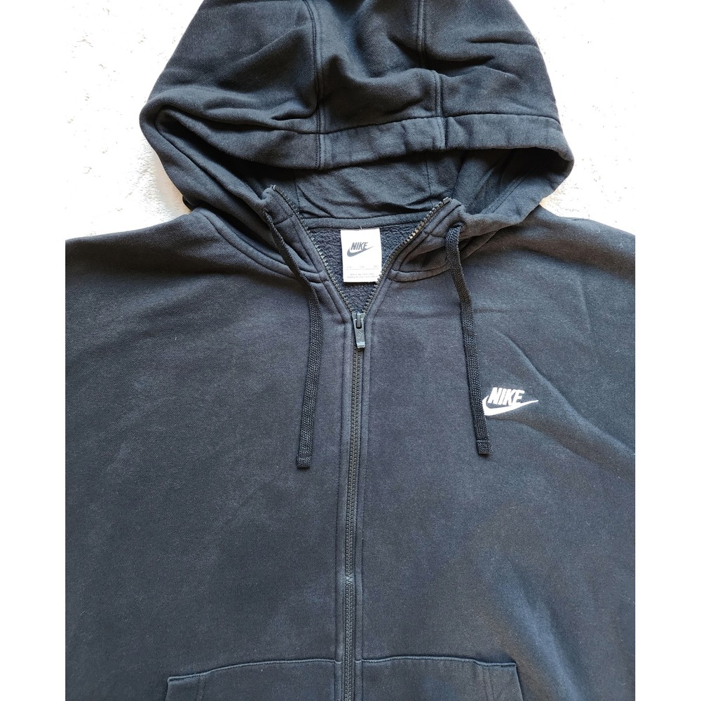 Nike Mens Sportswear Club Fleece Full Zip Hoodie Black XXL 2XL BV2645-010